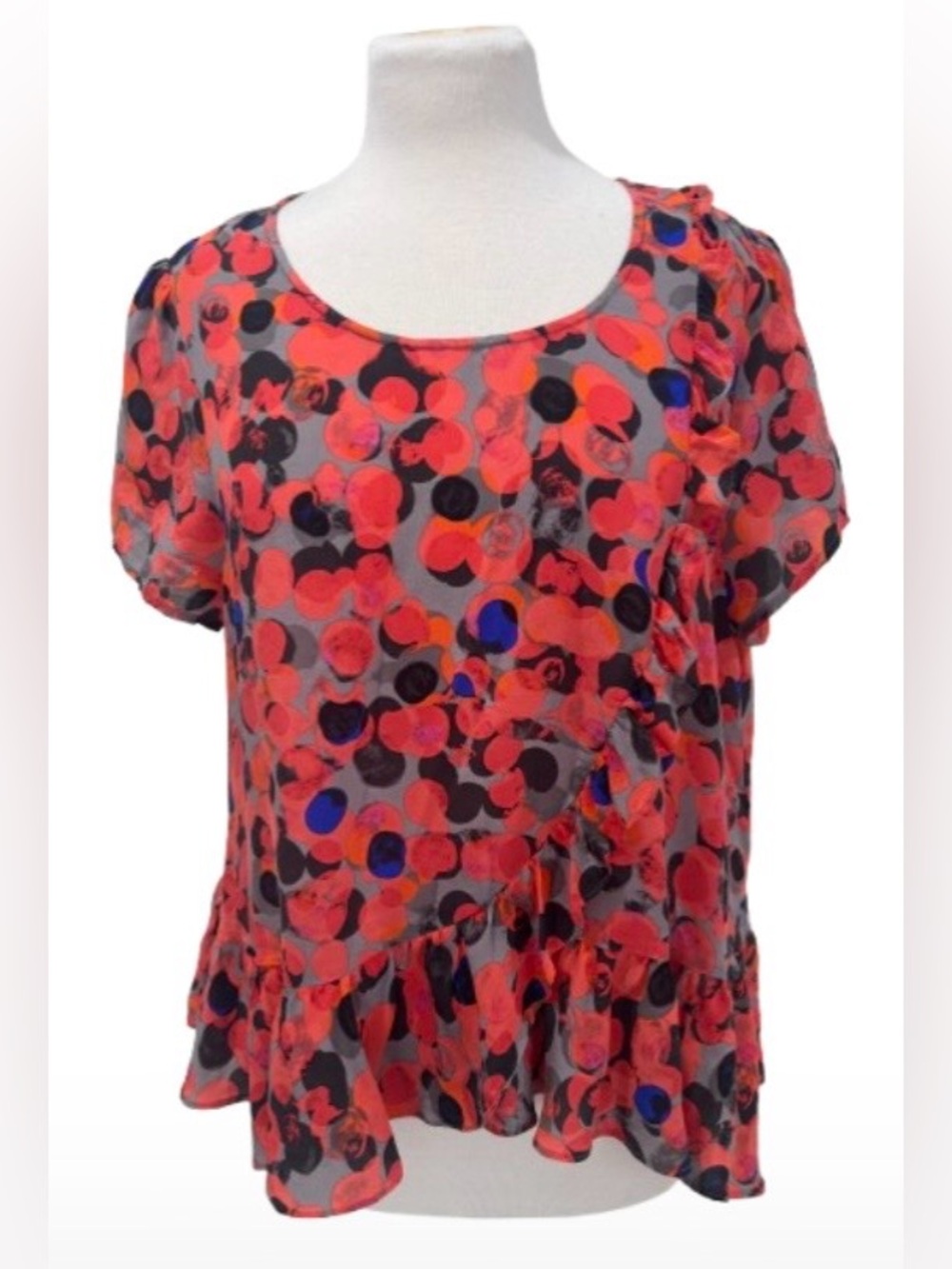 Size 12 Anthropologie HD in Paris Silk Top